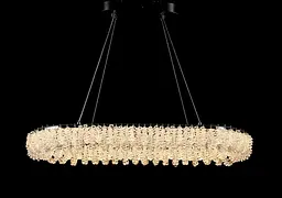 Сучасна підвісна кришталева люстра L33038/800x380/1 LED (CH) - хром, 120 Вт, діаметр 80 см, від 17 до 25 м2 - мініатюра 5