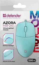 Миша Defender Azora MB-241 синій (52243) (7130230) - мініатюра 5