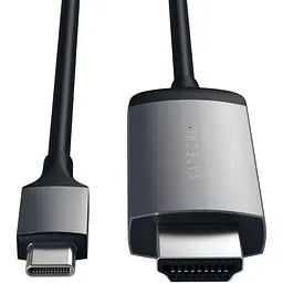 Кабель USB-C to 4K HDMI Satechi Cable Space Gray 1.8 м (ST-CHDMIM) - мініатюра 5