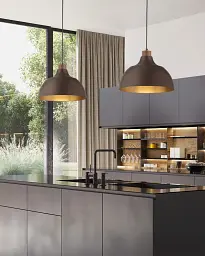 Підвісний світильник люстра TK Lighting 6926 Cap E27 1x15W IP20 коричневий - мініатюра 2
