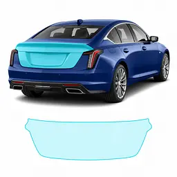 Антигравійна захисна бронеплівка за лекалами для Cadillac CT5 I 2019-2024 - зона кришки багажника