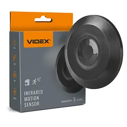 Датчик руху та освітленості Videx VL-SPC05B інфрачервоний чорний 220V 800W (28932-000)