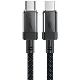 Кабель USB 2.0 Type-C M-M, 1.2 м, 60W stainless steel Чорний, C12-03 Acefast