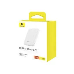 Універсальна мобільна батарея Baseus Magnetic Mini Wireless Fast Charge 5 000 mAh 20W білий P10022107223-00 - мініатюра 2