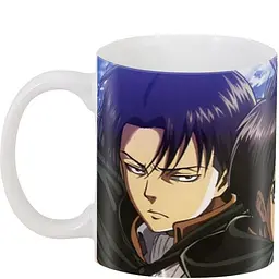 Кухоль GeekLand Атака Титанів Attack on Titan Мікаса Леві Ерен AT.02.39 330 мл білий - мініатюра 3