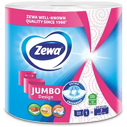 Кухонні рушники Zewa Jumbo Decor 1 рулон 325 листів (57138) - мініатюра 2