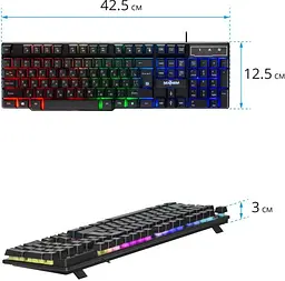 Клавіатура мультимедійна Defender Mayhem GK-360DL (чорна) - мініатюра 3