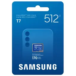 Карта пам'яті Samsung 512GB microSDXC class 10 UHS-I U3 V30 A2 T7 (MB-MB512T/WW) - мініатюра 4