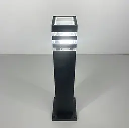 Вуличний ліхтар в чорному кольорі корпусу 80 см | Line F | Арт. 8024 80CM BK (стовп) - мініатюра 2