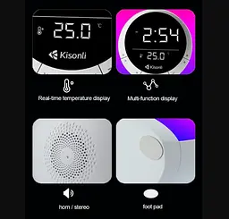 Портативная колонка, часы, будильник Kisonli Q6B Bluetooth 3600mAh 5Вт - мініатюра 11