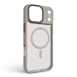 Чехол для Apple iPhone 17 Pro Max, Uniq MagCase, серый, противоударный, панель-накладка с MagSafe, ударопрочный TPU+PC, с магнитом MagSafe, поддержка полноценной беспроводной зарядки, ArmorStandart (ARM86275) - мініатюра 2