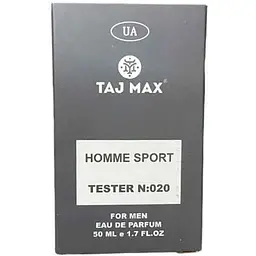 Парфумована вода для чоловіків TAJ MAX 50мл ТЕСТЕР № 020 DIOR HOMME SPORT