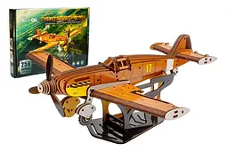 Конструктор Puz-00942 "Винищувач Bf 109" дерев'яний, 258 дит., Розмір 34.6х37.5х17.5см PuzzleOK