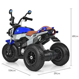 Дитячий електромобіль-мотоцикл Bambi Racer M 3687AL-4 до 60 кг - мініатюра 2