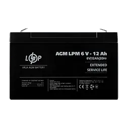 Акумулятор AGM LPM 6V - 12 Ah