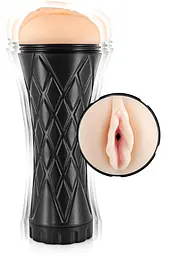 Мастурбатор-вагіна Real Body - Real Cup Vagina Vibrating, реалістичний, з вібрацією для інтенсивної насолоди - мініатюра 3