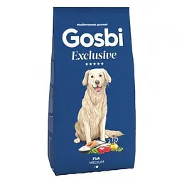 Сухий корм для собак Gosbi Exclusive Fish Medium 12 кг з рибою