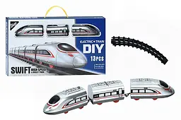 Залізниця YG TOYS на батарейках з локомотивом, 2 вагонами і колією XZ006