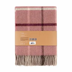 Плед Ardesto Leonardo Alpina 140x200 см 100% вовна рожевий pbe0050498 - мініатюра 3