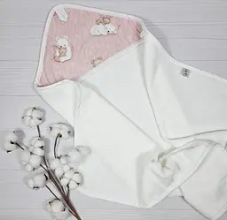 Дитячий рушничок-куточок 80х80 a.l.babybox Солодкі обійми - мініатюра 2