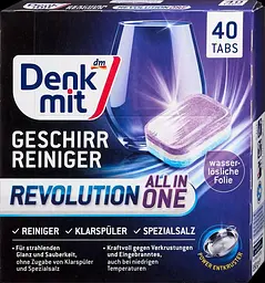 Таблетки для посудомийних машин DenkMit Revolution, 40 шт. (4066447793154)