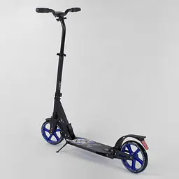 Самокат Best Scooter 84х14х33 см Чорно-синій 000231521 - мініатюра 5