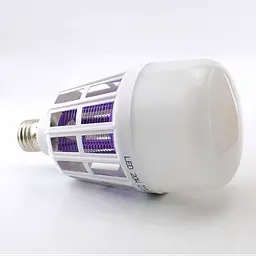 Світлодіодна лампа від комарів лампочка пастка комарів з електрошоком 220V світлодіодна - мініатюра 5
