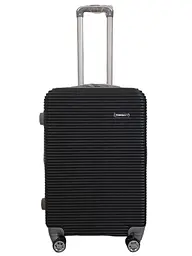 Валіза дорожня середня M Carbon 0508 пластикова Чорний - мініатюра 8