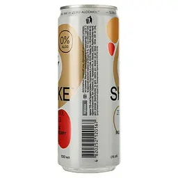 Напій соковмісний Shake Sparkling Strawberry, безалкогольний, сильногазований, з/б, 0,33 л (907570) - мініатюра 2