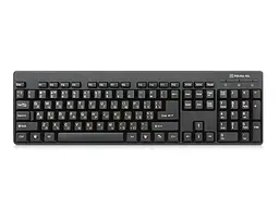 Клавіатура Real-El Standard 502, чорний, USB, мембранна, 103 кнопки