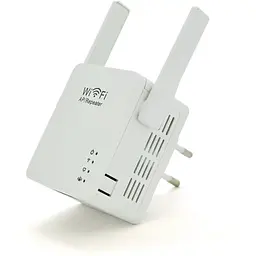 Підсилювач WiFi сигналу з 2-ма вбудованими антенами LV-WR05U, живлення 220V, 300Mbps, IEEE 802.11b / g / n, 2.4GHz, BOX