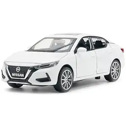 Колекційна металева модель седана АвтоЕксперт Nissan Sylphy з інерцією, світлом та звуком 1:32 - мініатюра 3