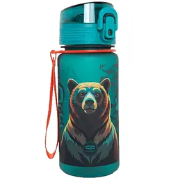 Пляшка для води СoolPack Brisk Bear 400 мл темно-зелена (Z17968) - мініатюра 1