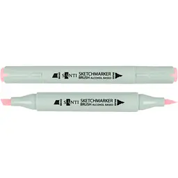 Набір спиртових маркерів Santi Brush SA-140 фруктовий рожевий 6 шт. (390947)