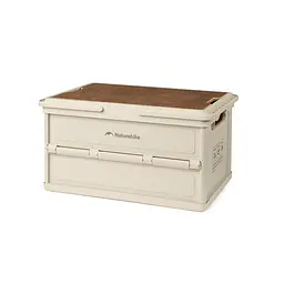 Складной контейнер для хранения с ручками Naturehike Lingyue R CNK2550XB017, 25 л, светло-бежево-серый