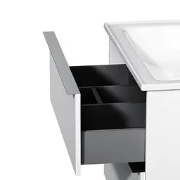 Тумба з умивальником Am.Pm X-Joy S підвісна 80 см 2 ящики білий MTA-FHX0802WG-WCC0802WG, Білий - мініатюра 5