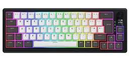 Клавіатура HATOR Skyfall 65 PRO Wireless Silent Switches UK-ISO Grey Black (Англ.) (HTK4160EU)