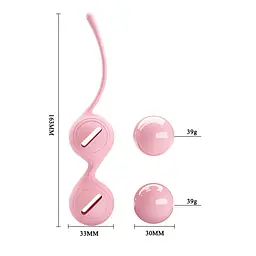 Вагінальні кульки Pretty Love Kegel Tighten Up, 16.3 см, рожевий - мініатюра 4