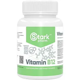 Вітаміни Stark Pharm Stark Vitamin B12 50 mg 200 tabs (1086-100-41-3533968-20)