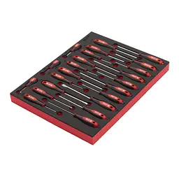 Ложемент з викрутками з триграними рукоятками Milwaukee, (23шт) (45х536х417мм) для візків - мініатюра 2