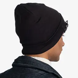 Шапка Buff Merino Heavyweight Beaney Solid Black (1033-BU 111170.999.10.00) - мініатюра 5