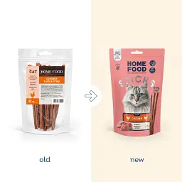 Соломка з м'яса птиці - ласощі для котів Home Food 40 г - мініатюра 2