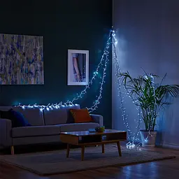 Гірлянда Нитка вулична 1000 LED 100 м на сонячній батареї чорна, білий GarlandoPro SB1000L100MBW - мініатюра 3