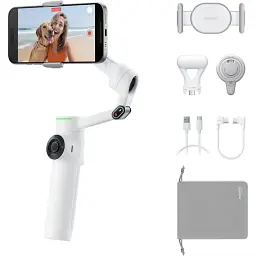 Стабілізатор відеозйомки Insta360 Flow 2 Pro Creator Bundle White (CINSABQ/B) [130642] - мініатюра 2