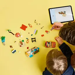 Конструктор LEGO Bluey Пляж і сімейна поїздка на автомобілі Блуї 133 деталі (11202)   - мініатюра 13