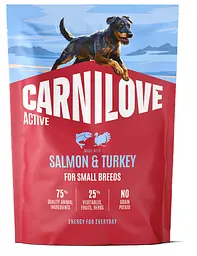 Сухий корм Carnilove Active Salmon & Turkey Small Breed для cобак малих порід лосось та індичка 1,5 кг