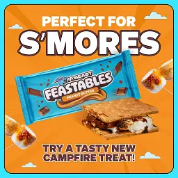 Шоколадні батончики Feastables MrBeast Halloween з арахісовим маслом 8 шт 280 г - мініатюра 6