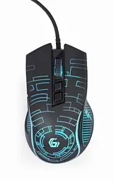 Миша Gembird MUSG-RGB-01, оптика, чорний USB, 3600 DPI, підсвічування