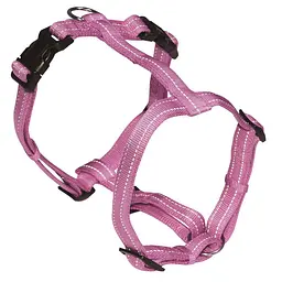 Шлея для собак нейлонова 50-65 см Croci Soft Reflective рожева
