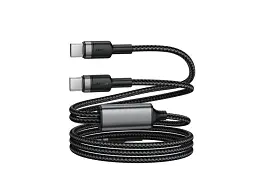 Кабель Acefast C22-02 USB Type-C to USB Type-C/USB Type-C 100W 1.2m Black (6974316285120) - мініатюра 3